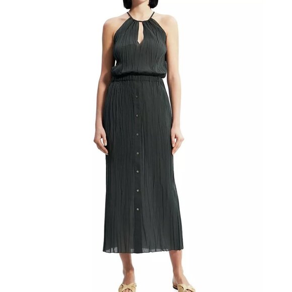 Theory Dresses & Skirts - Theory Gathered Cami Midi-Dress, Hunter Green, Medium